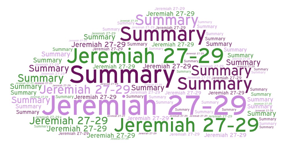 Jeremiah 27-29 Summary