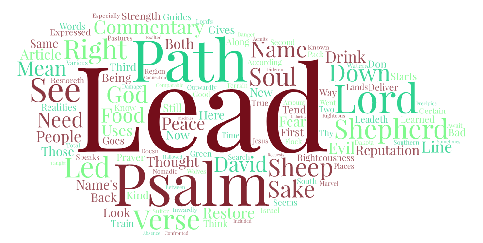 Psalm 23 3 Commentary