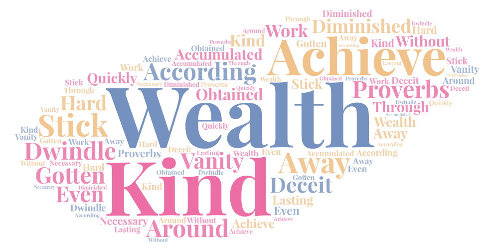 What kind of wealth will be diminished according to Proverbs 13&nbsp;11?