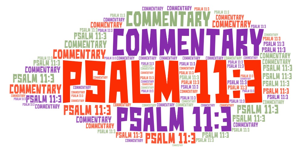 Psalm 11 3 Commentary – Explaining The Book